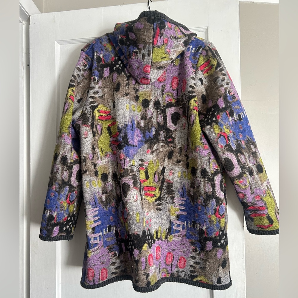 Vibrant Multicolor Women's Teddy Jacket - Picture 5 of 7